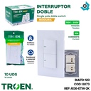 APAGADOR DOBLE BLANCO TROEN