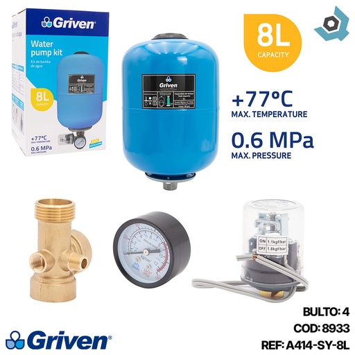 [8933] PULMON TANQUE PARA AGUA 8L GRIVEN