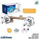 LLAVE DOBLE 1/2" PARA DUCHA GRIVEN
