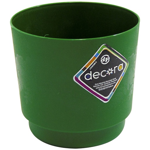 [8984] MATERO PP ART CIL FLOR D-10 VERDE DP