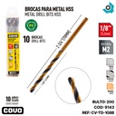 MECHAS PARA METAL 1/8" HSS COVO