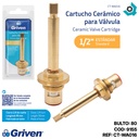 CARTUCHO CERAMICO 1/2" PARA LLAVE DE DUCHA GRIVEN