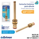 CARTUCHO CERAMICO 1/2" PARA LLAVE DE DUCHA GRIVEN