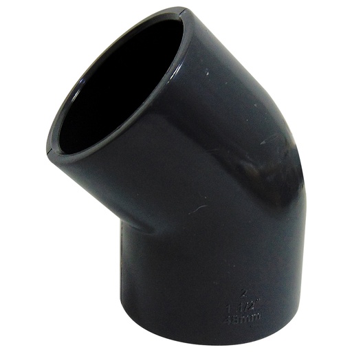 [9168] CODO 45GR PVC PRES 1 1/2" CXC TUBRICA