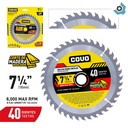 DISCO DE SIERRA 7 1/4" PARA MADERA COVO