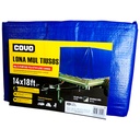 LONA MULTIUSOS 14X18FT DE POLIETILENO AZUL COVO