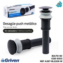 DESAGUE PARA LAVAMANOS 1 1/4" X 19CM PUSH NEGRO GRIVEN BLACK