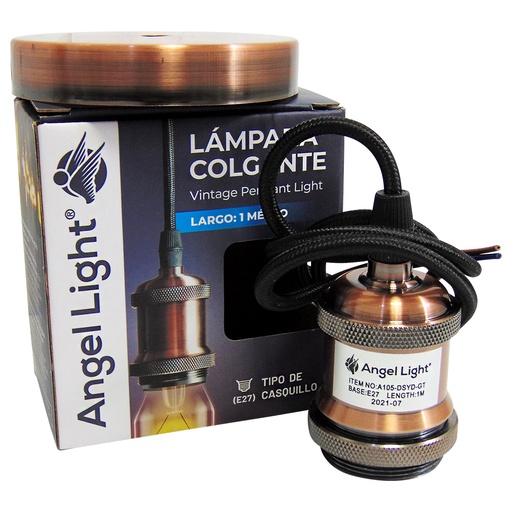 [9288] SOCATE PARA BOMBILLO COLGANTE BRONCE ANGEL LIGHT
