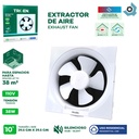EXTRACTOR DE AIRE 10" PARA PARED TROEN