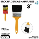 BROCHA 3" CERDAS NATURALES NEGRAS COVO