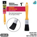 BROCHA 1" CERDAS NATURALES NEGRAS COVO