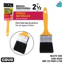 BROCHA 2.5" CERDAS NATURALES NEGRAS COVO