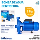 BOMBA DE AGUA 1HP CENTRIFUGA GRIVEN