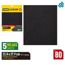 LIJA DE AGUA 9" X 11" GRANO 80 COVO