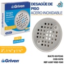 DESAGUE DE PISO 3" REDONDO ACERO INOXIDABLE GRIVEN