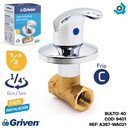 LLAVE PARA DUCHA 1/2" INDIVIDUAL GRIVEN