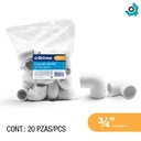 CODO 90GR PVC SCH 40 3/4" GRIVEN