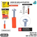 TORNILLOS CON RAMPLUG 12 X 1" 50 PIEZAS COVO