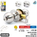 CERRADURA PARA BANO DE POMO CROMADA COVO