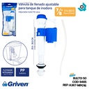VALVULA DE LLENADO PARA TANQUE DE INODORO GRIVEN