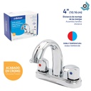 GRIFERIA PARA LAVAMANOS 4" CUELLO CURVO GRIVEN