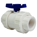 VALVULA 1 1/2" DE PVC CON ROSCA GRIVEN