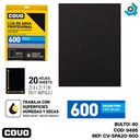 LIJA DE AGUA 9" X 11" GRANO 600 FINO COVO