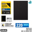 LIJA DE AGUA 9" X 11" GRANO 220 FINO COVO