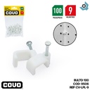 GRAPAS PARA CABLES 9MM BLANCO COVO