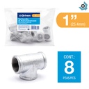 TEE 1" DE ACERO GALVANIZADO SENCILLA HR GRIVEN