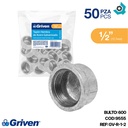 TAPA 1/2" DE ACERO GALVANIZADO HR GRIVEN
