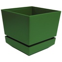 MATERO Y PLATO PP ART CUAD TEX L18 VERDE DP