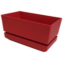 MATERO Y PLATO PP ART REC TEX L18 ROJO DP