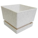 MATERO Y PLATO PP ART CUAD TEX L12 GRANITO DP