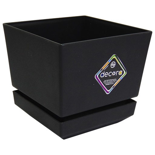 [9629] MATERO Y PLATO PP ART CUAD TEX L15 NEGRO DP