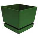 MATERO Y PLATO PP ART CUAD TEX L15 VERDE DP