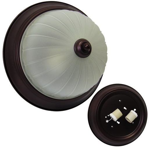 [9670] LAMPARA LED SUEPRFICIAL DECORATIVA MARRON OSCURO ANGEL LIGHT