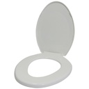 ASIENTO PARA INODORO BLANCO ALARGADO CANAIMA RESIMOL