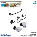 JUEGO DE ACCESORIOS PARA BANO 6 PIEZAS GRIVEN BLACK