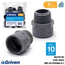 ADAPTADOR PVC 1" MACHO GRIS GRIVEN