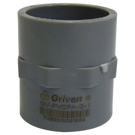 [9891] ADAPTADOR PVC 1" HEMBRA GRIS GRIVEN