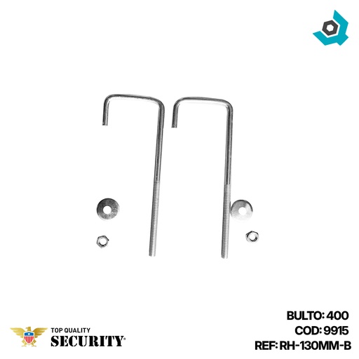 [9915] GANCHO PARA TECHO 3" X 1 1/2" SECURITY