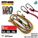 CUERDA ELASTICA PARA EQUIPAJE 6 PIEZAS SECURITY