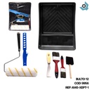 JUEGO DE RODILLO Y BROCHAS PRO PAINT