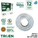 CABLE ELECTRICO 12 AWG X2 100M BLANCO TROEN