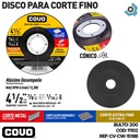 DISCO PARA CORTE FINO 4 1/2" PARA CORTE EN METAL COVO