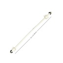 MANGUERA PLASTICA FLEXIBLE 1/2" X 1/2" 40CMS PARA LAVAMANOS METALES ALEADOS