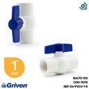 VALVULA 1" DE PVC CON ROSCA GRIVEN