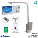 GRIFERIA PARA FREGADERO MONOMANDO TIPO CUELLO ALTO SATINADO GRIVEN