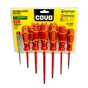 JUEGO DE DESTORNILLADORES AISLADOS 7 PIEZAS COVO